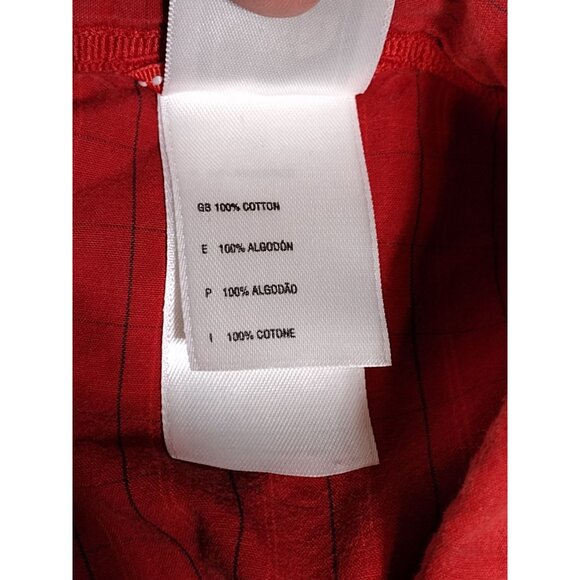 The North Face Men's Shirt Red Plaid XL Short Sleeve Cotton Button Up - Picture 3 of 5